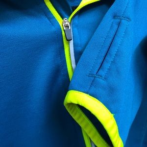 Women’s Champion teal fleece pullover + hood